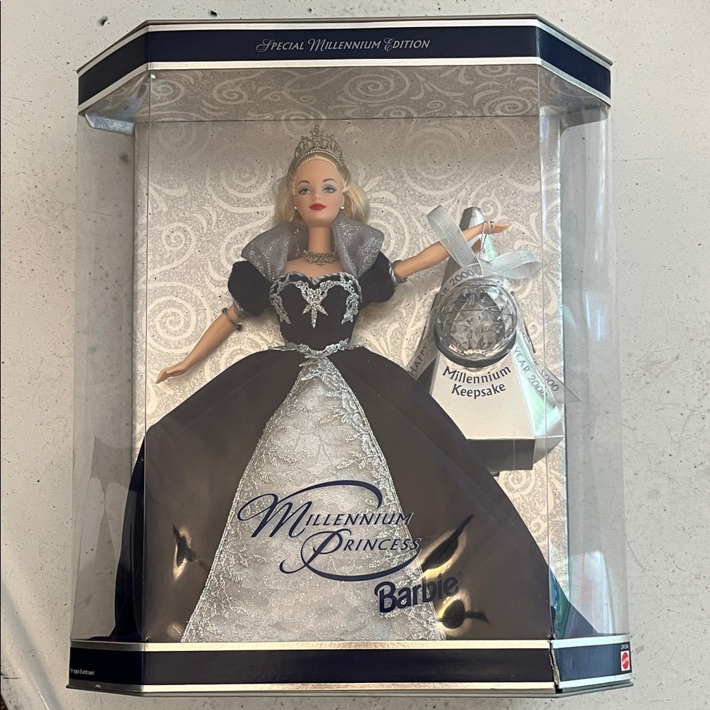 Barbie Millennium Princess in Black and Silver Gown—1999